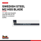 Teng Tools 701 24 TPI Metal-Cutting Hand Saw, 12" (305 mm) Swedish steel M2 HSS 24 TPI blade for consistent quality