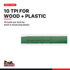 Teng Tools 703 Gun Saw Set, 10 tooth per inch for work in wood and plastic
