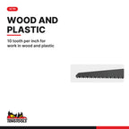 Teng Tools 703A-10 Spare Blade For 703A Wood/Plastic 10 TPI, 10 tooth per inch for work in wood and plastic