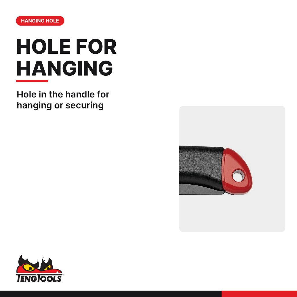 Teng Tools 703A 150 mm Folding Saw, hole in the handle for hanging or securing