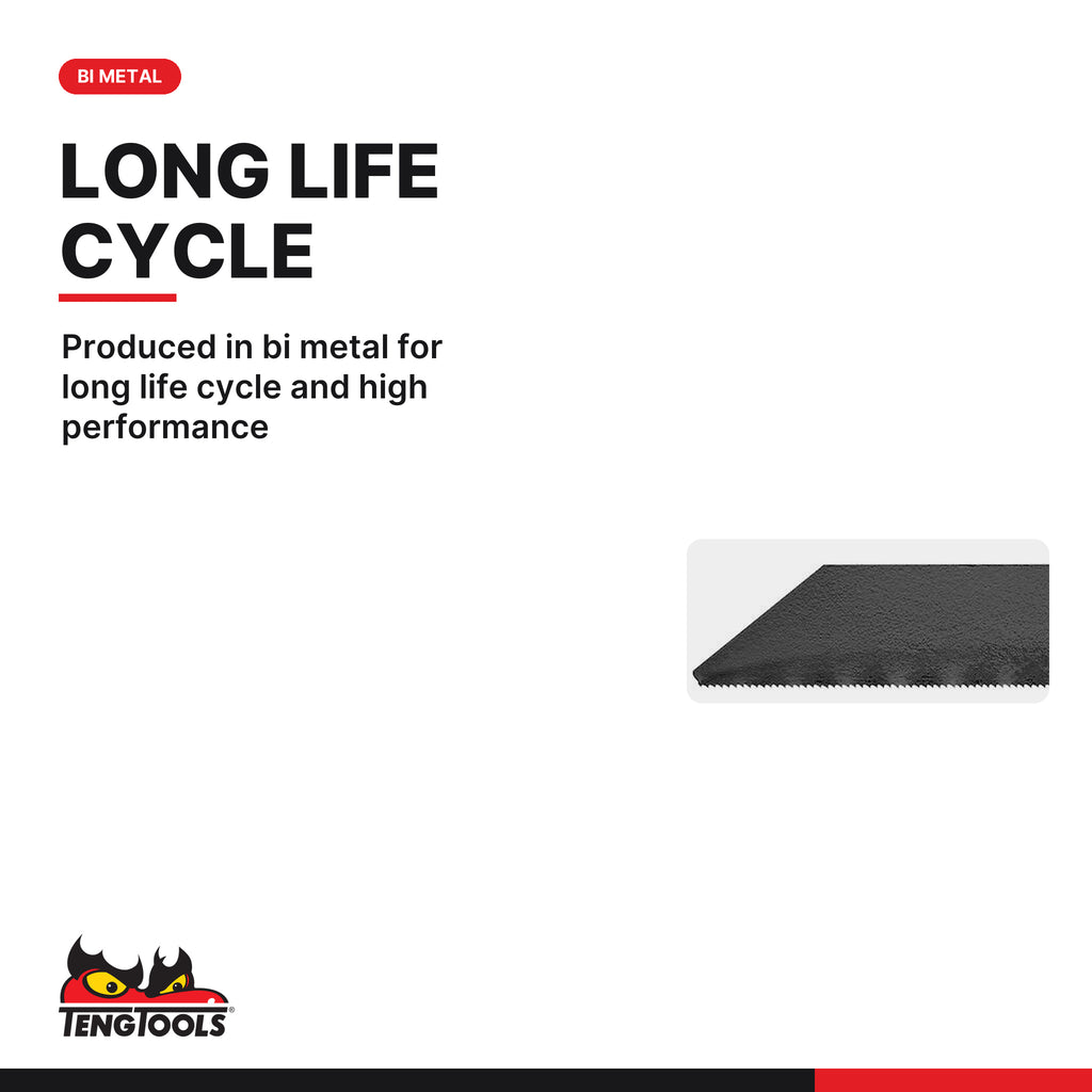 Teng Tools 703A-24 Spare Blade For 703A Metal 24 TPI, produced in bi metal for long life cycle and high performance