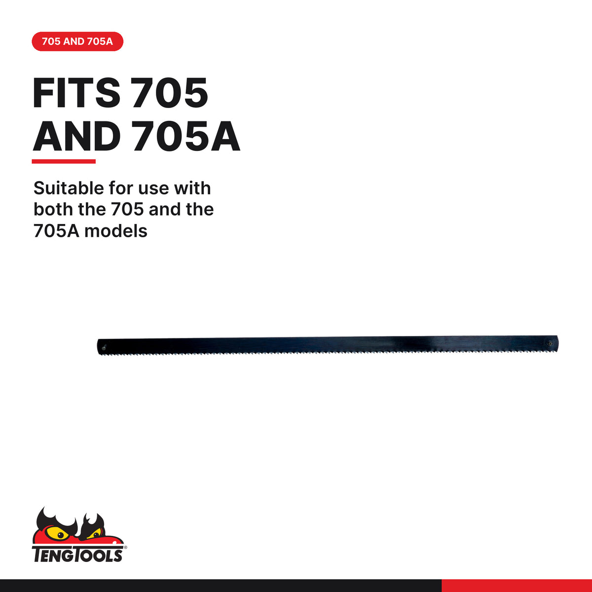 Teng Tools 705A-5 Replacement Blade Mini Hacksaw 16TPI Wood, suitable for use with both the 705 and the 705A models