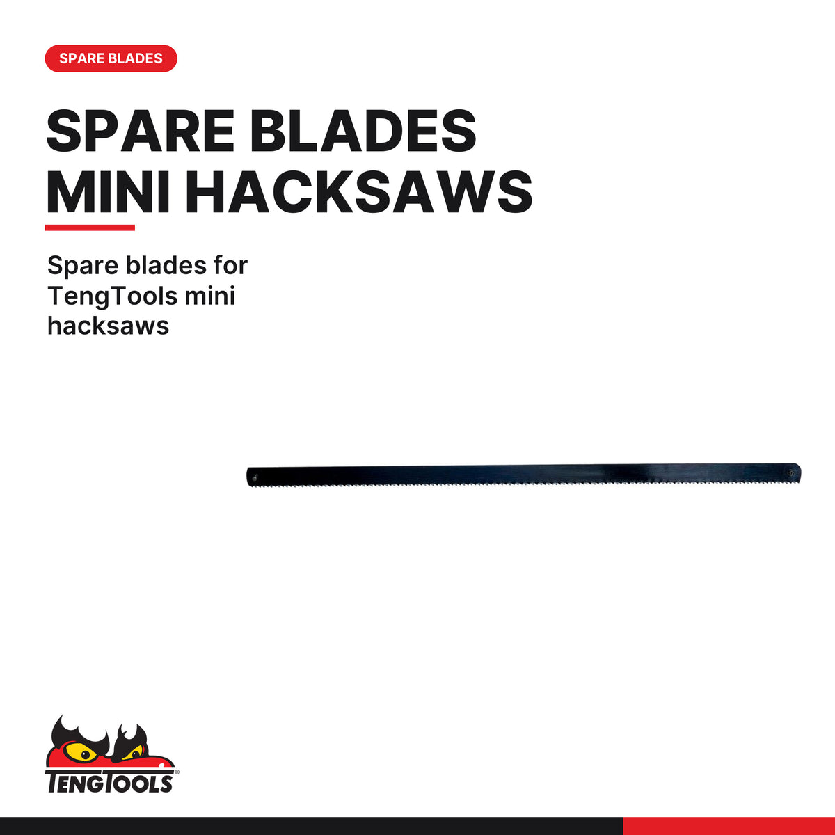 Teng Tools 705A-5 Replacement Blade Mini Hacksaw 16TPI Wood, spare blades for TengTools mini hacksaws