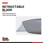 Teng Tools 710 19 mm Retractable Utility Knife, retractable blade for safer use and storage