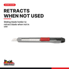 Teng Tools 710H 9 mm Snap-Off Blade Craft Knife, sliding blade holder to retract blade when not in use