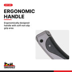 Teng Tools 710N Quick Action Utility Knife, ergonomically designed handle with soft non slip grip area