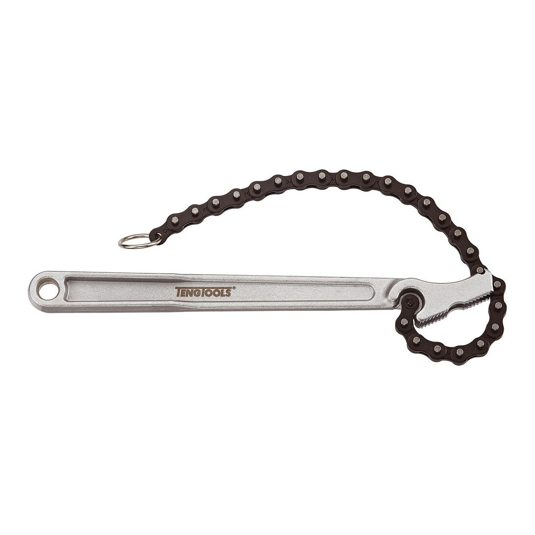 Teng Tools 9124 Chain Pipe Wrench on a white background