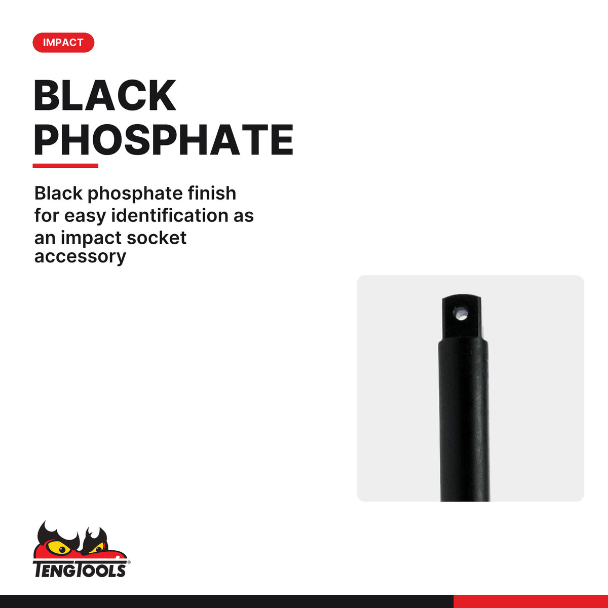 Teng Tools 920023AN 1/2 Inch Drive 10 Inch ANSI Chrome Molybdenum, black phosphate finish for easy identification as an