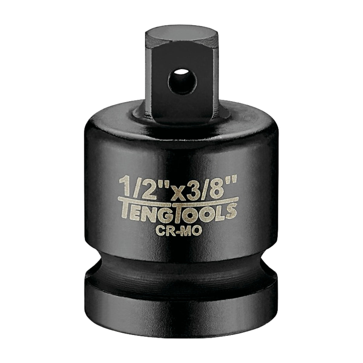 Teng Tools 920036N 1/2 Inch Female To 3/8 Inch Male DIN Chrome on a white background