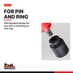 Teng Tools 920517N1 17 mm Metric Impact Socket, din standard design for use with a retaining pin and ring