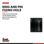 Teng Tools 940022-C 3/4 Inch Drive 7 Inch Chrome Molybdenum Impact Extension Bar, ring and pin fixing hole on the female end 