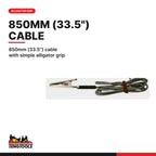 Teng Tools 9850 Circuit Tester Pen with Sharp Probe and Ground Lead, 850mm (33.5") cable with simple alligator grip