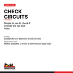 Teng Tools 9850 Circuit Tester Pen with Sharp Probe and Ground Lead, simple to use to check if circuits are live and intact