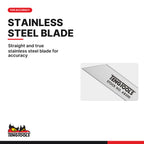 Teng Tools AB200 200 mm Adjustable Sliding T-Bevel Gauge, straight and true stainless steel blade for accuracy