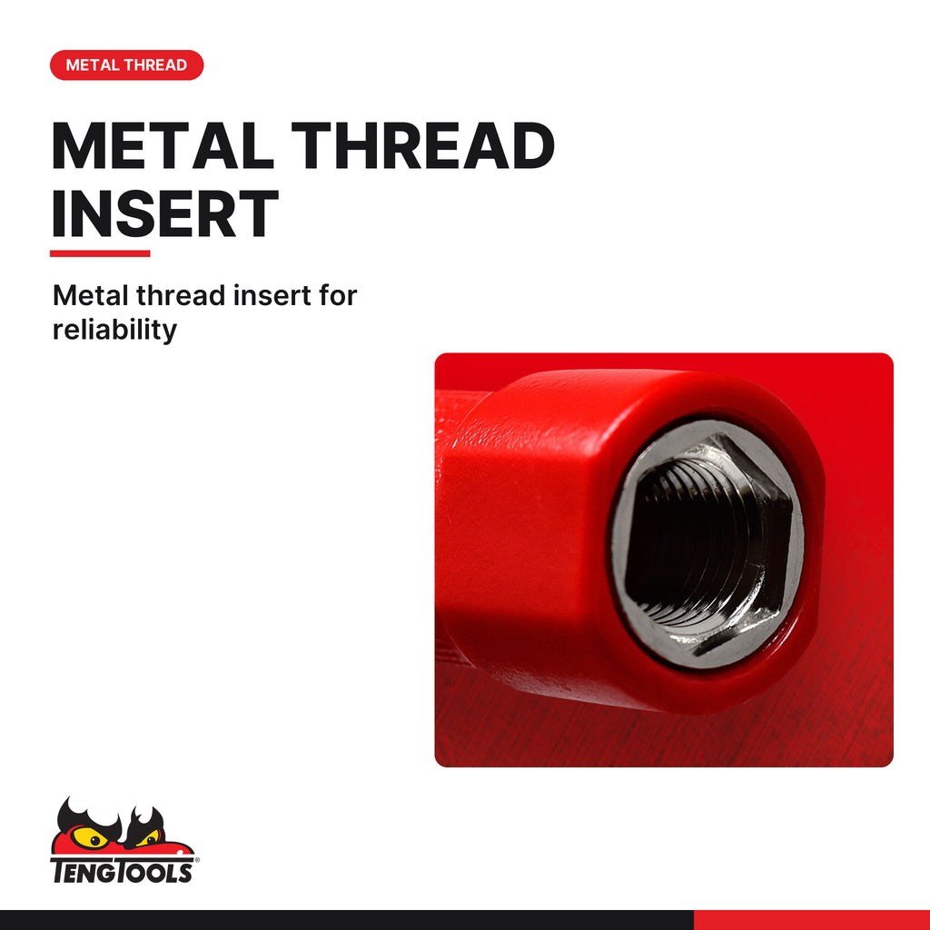 Teng Tools air blow gun, 1/4 in air inlet, metal thread insert for reliability