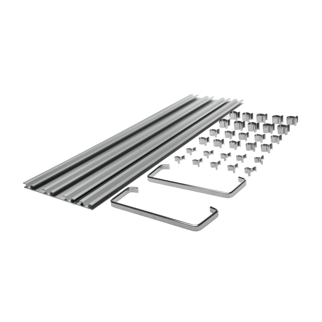 Teng Tools ALU450 Socket Clip Rail Set, Socket Rail with Socket Clips on a white background
