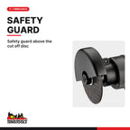 Teng Tools ARC80 Air Cut Off Tool, safety guard above the cut off disc