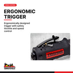 Teng Tools ARC80 Air Cut Off Tool, ergonomically designed trigger with safety throttle and speed control