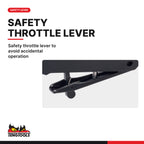 Teng Tools ARG01 25,000 RPM Mini Straight Pneumatic Composite Air Die, safety throttle lever to avoid accidental operation