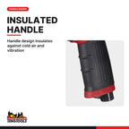 Teng Tools ARWC12 3/8 & 1/2 Inch Drive Composite Air Impact Wrench, handle design insulates against cold air and vibration