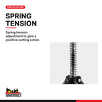 Teng Tools AT040 Adjustable Engine Cylinder Honing Tool, spring tension adjustment to give a positive cutting action