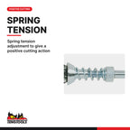 Teng Tools AT180 Adjustable Brake Cylinder Honing Tool 20-68 mm, spring tension adjustment to give a positive cutting action