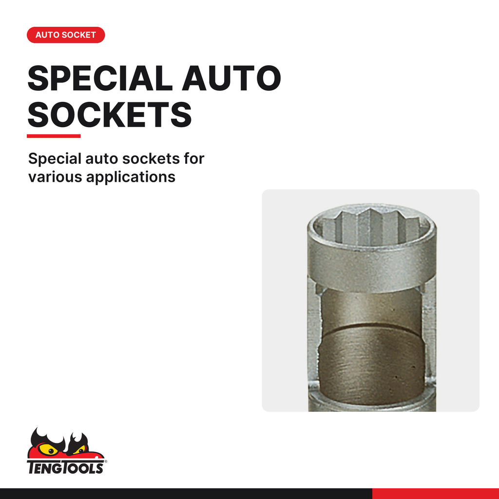 Teng Tools AT360 27 mm Fuel Injector Socket, special auto sockets for various applications