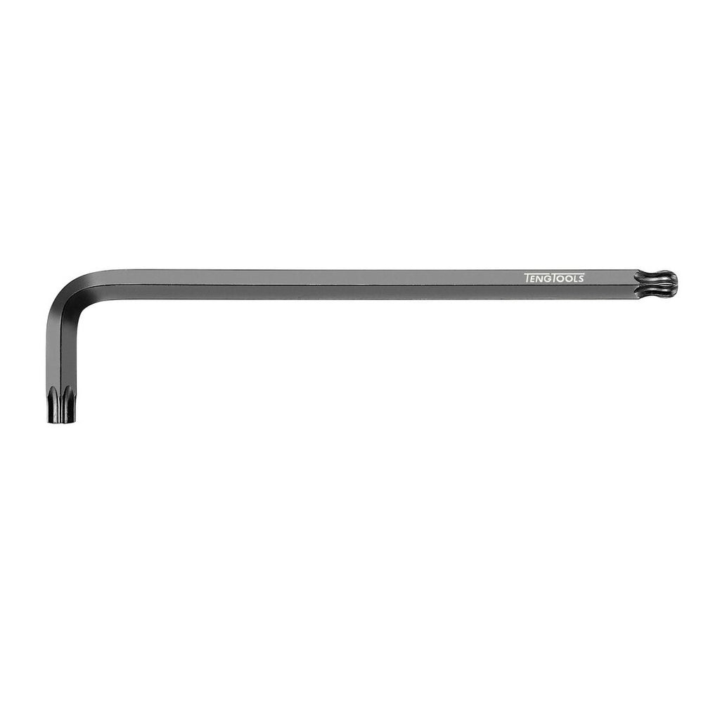 Teng Tools chrome molybdenum ball point TX key, TX8 to TX40 on a white background