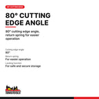 Teng Tools BC408T 200 mm Mini Bolt Cutter with TPR Grip, 80° cutting edge angle, return spring for easier operation