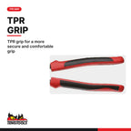Teng Tools BC408T 200 mm Mini Bolt Cutter with TPR Grip, TPR grip for a more secure and comfortable grip