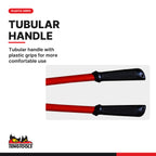 Teng Tools bolt cutter, 350 to 900 mm, tubular handle with plastic grips for more comfortable use