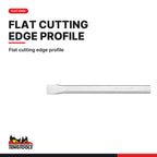 Teng Tools CC250F Flat Cold Chisel 250 mm (9.8 inch) Long with 25 mm (1, flat cutting edge profile