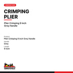 Teng Tools CP51 9 Inch Crimping Pliers, plier Crimping 9 inch Grey Handle