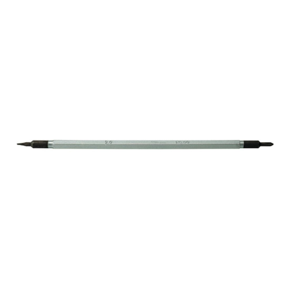 Teng Tools double ended mini screwdriver blade, flat x Phillips on a white background