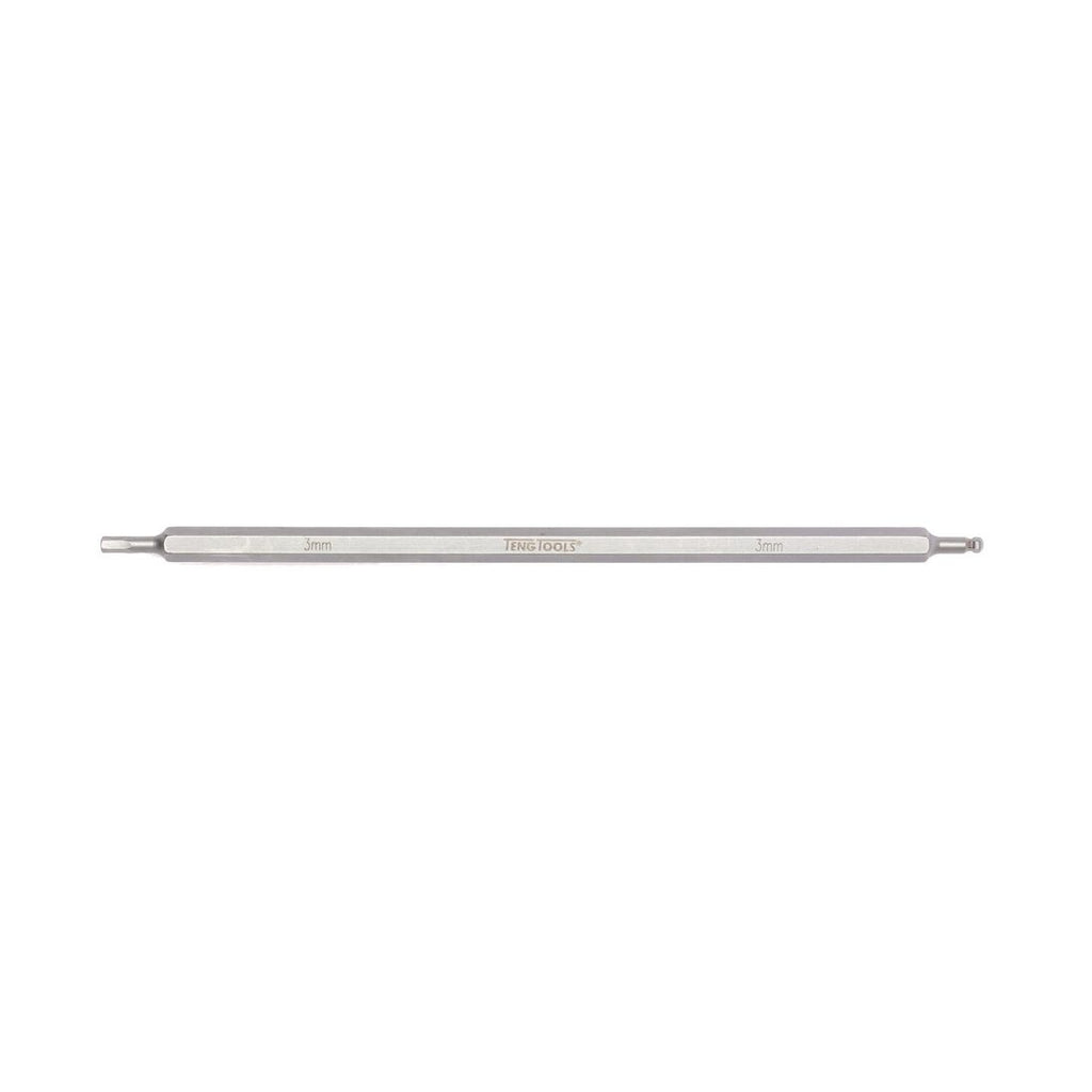 Teng Tools double ended screwdriver blade, hex and ball point hex, 3 to 6 mm on a white background