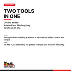 Teng Tools double ended TX screwdriver blade, TX10 to TX40, double ended screwdriver blade giving two tools in one