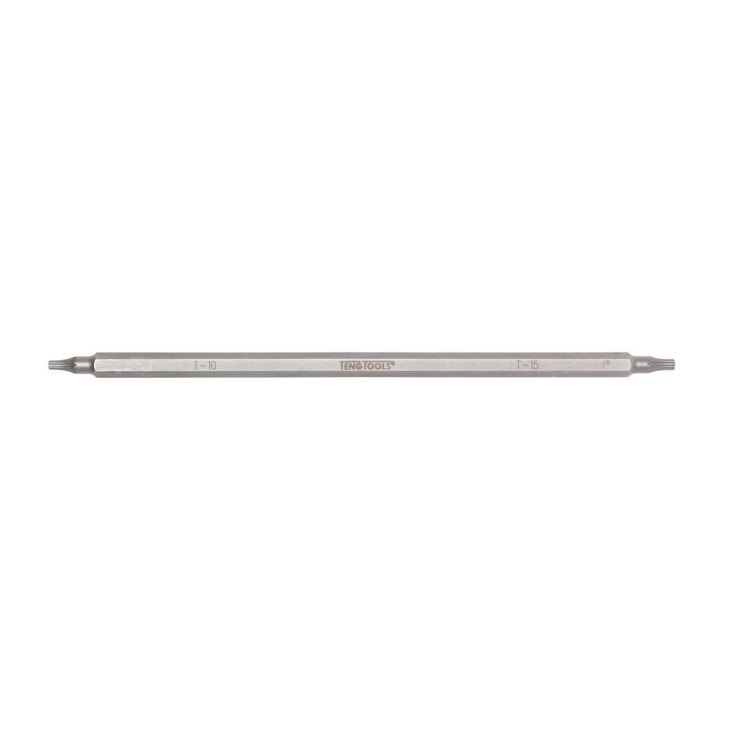Teng Tools double ended TX screwdriver blade, TX10 to TX40 on a white background