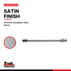 Teng Tools double flex wrench AF, 3/8 x 7/16 to 5/8 x 11/16 in, chrome vanadium satin finish