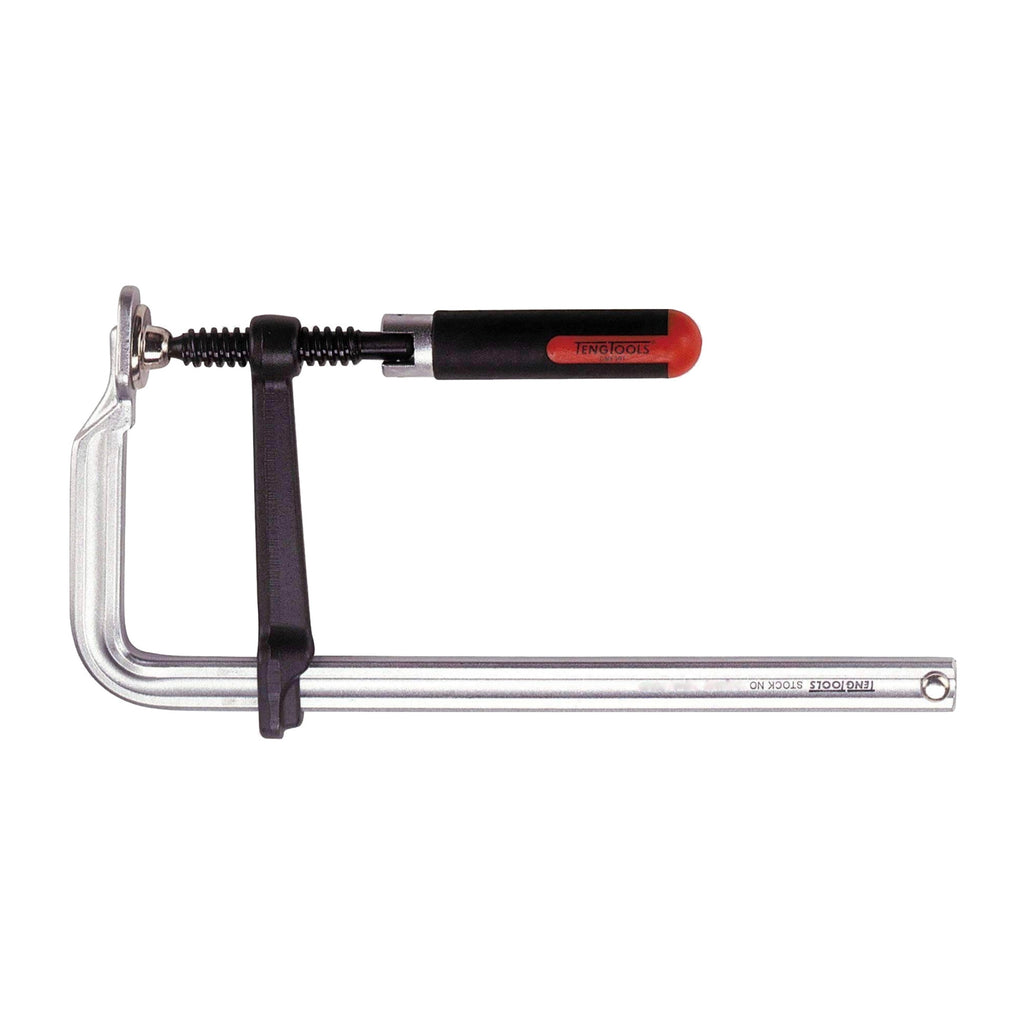 Teng Tools F-type clamp with swivel handle, 160 to 300 mm on a white background
