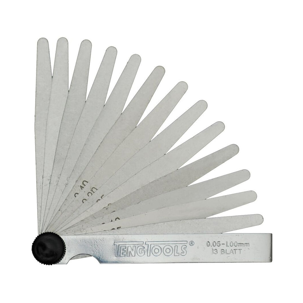 Teng Tools FG13100 Metric Feeler Gauge 0.05-1.0mm on a white background