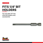 Teng Tools FL7008B02 5.5 mm Flat Slotted Screwdriver Bit, for use with 1/4" hex drive bit holders and accessories