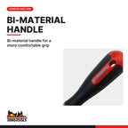 Teng Tools FLHR10 250 mm Half Round Hand File, bi-material handle for a more comfortable grip