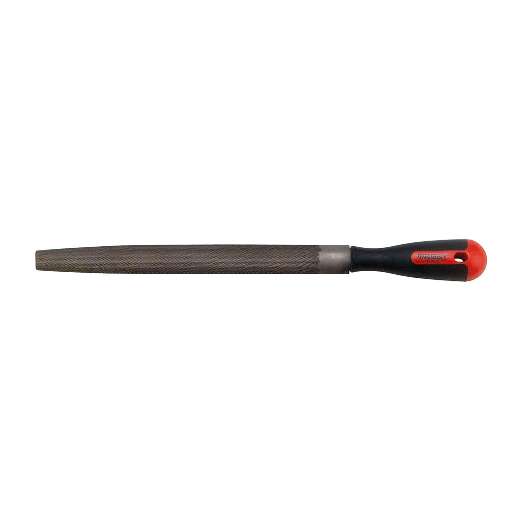 Teng Tools FLHR10 250 mm Half Round Hand File on a white background