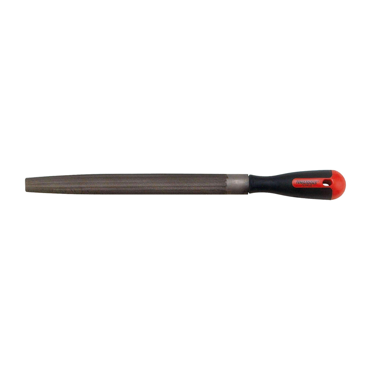 Teng Tools FLHR10 250 mm Half Round Hand File on a white background