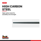 Teng Tools FLRD10 250 mm Round Hand File With Bi-Material Ergonomic, high carbon steel for durability and strength