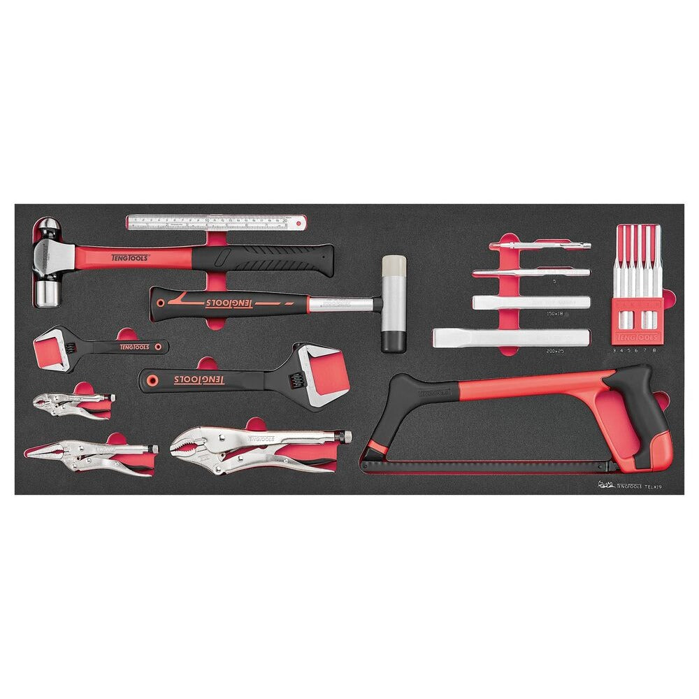 Teng Tools General Service Tool Set FOAM6X6 19 Pieces