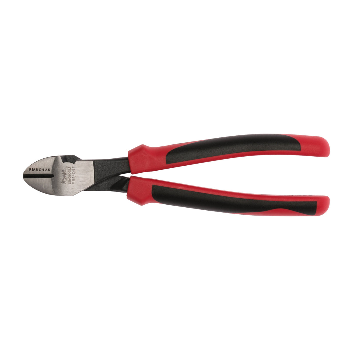 Teng Tools heavy duty side cutting plier with TPR grip, 165 and 200 mm on a white background