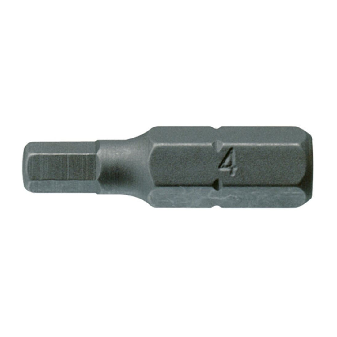 Teng Tools HEX2500403 1/4 Hex Insert Bits 25 mm Long on a white background