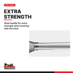 Teng Tools HMCH16M Claw Hammer Range with Polished Steel Heads, steel handle for extra strength when levering with the claw
