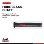 Teng Tools HMEG300 300g Engineers Ball Peen Hammer, fibre glass shaft with a comfortable, rubber type handle